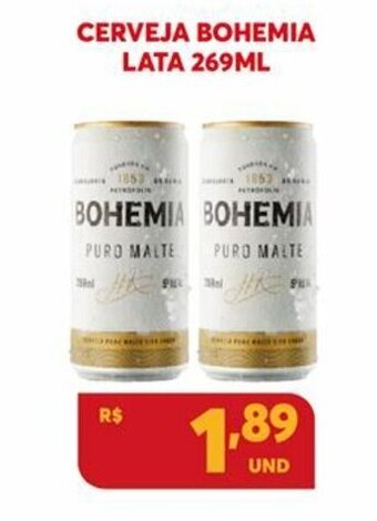 Atacadão Centro Sul Cerveja Bohemia Lata 269ml oferta