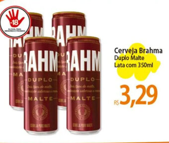 Atacadão Cerveja Brahma Duplo Malte Lata com 350ml oferta