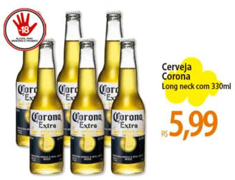 Atacadão Cerveja Corona Long neck com 330ml oferta
