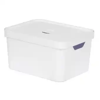 Leroy Merlin Caixa organizadora branca 24,5x46x36 em plástico nordi ou oferta