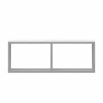 Nicho duplo retangular branco