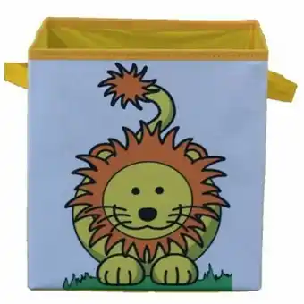 Caixa organizadora de brinquedos estampada 28x30x28cm estampada