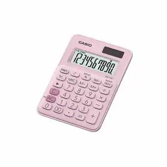 Mini calculadora casio de mesa c/ visor amplo 10 dígitos