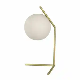 Leroy Merlin Luminária de mesa dourada metal e vidro rakau inspire oferta