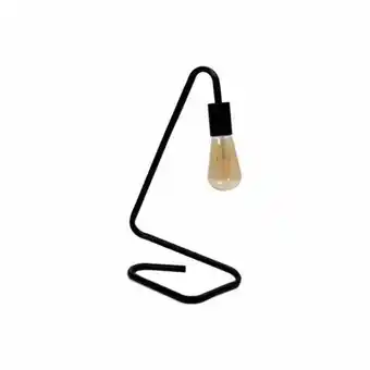 Luminária para mesa de ferro decorglass 42cm preta