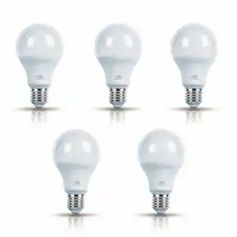 Kit com 5 lâmpadas led bulbo luz branca 9w bivolt