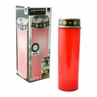 Leroy Merlin Luminaria balizadora solar tipo vela poste led para iluminação de area externa jardim recarregavel oferta