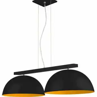 Leroy Merlin Pendente duplo 6001 redondo preto e dourado oferta