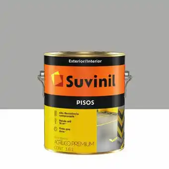 Tinta acrílica piso cinza 3,6l suvinil