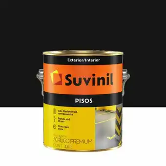 Leroy Merlin Tinta acrílica piso preto 3,6l suvinil oferta