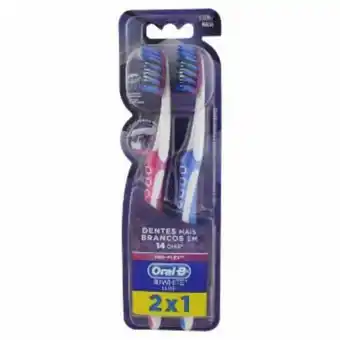 Escova dental oral b 3d white pro flex 2x1