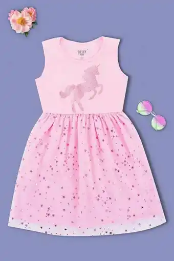 Vestido tule infantil menina estampado
