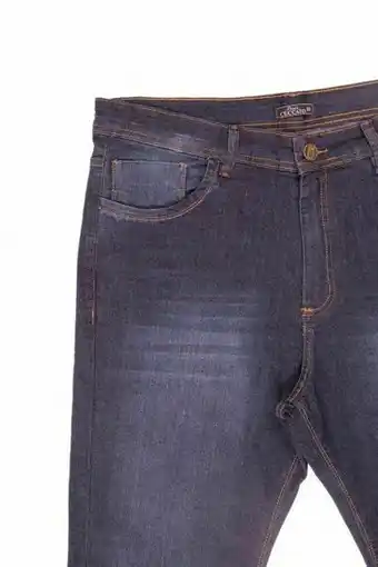 Calça jeans masculina plus size reta