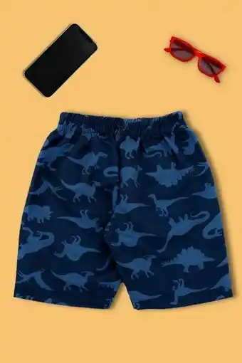 Bermuda tactel infantil estampa dino