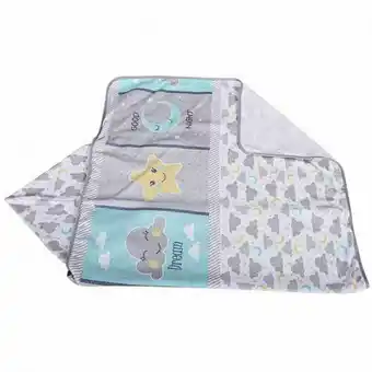 Toalha felpa com forro nuvem estampada