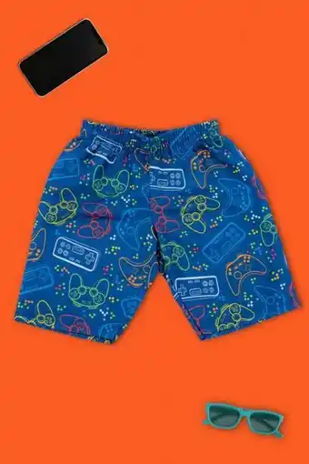 Bermuda tactel infantil estampa game