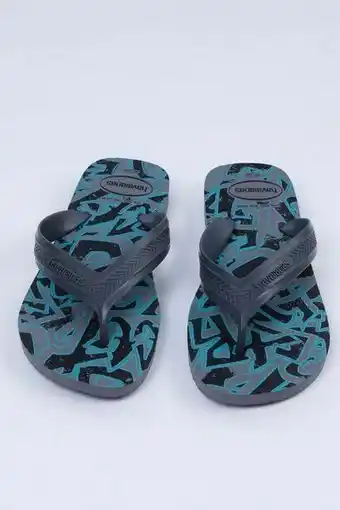 Chinelo masculino havaianas com tiras largas estampado