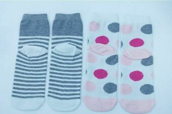 Kit 2 pares meias femininas soquete