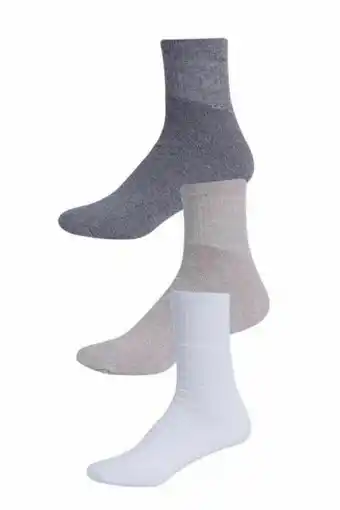 Kit 3 pares meias masculinas soquete cano médio