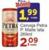 Rossi Supermercado Cerveja Petra P. Malte lata 269ml oferta