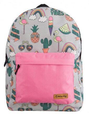 Mochila juvenil estampada