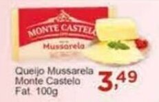 Rossi Supermercado Queijo Mussarela Monte Castelo Fat 100g oferta