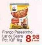 Rossi Supermercado Frango Passarinho Lar ou Seara Pet IQF 1kg oferta