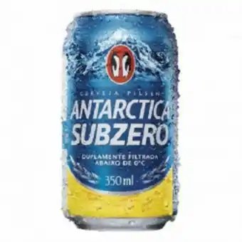 Cerveja antarctica sub zero lata 350ml