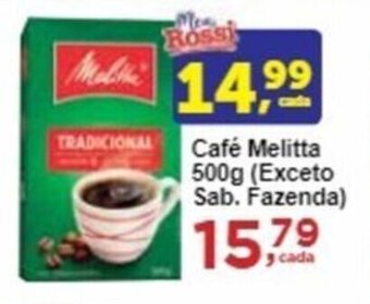 Rossi Supermercado Café Melitta 500g oferta