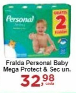 Rossi Supermercado Fralda Personal Baby Mega Protect & Sec un. oferta