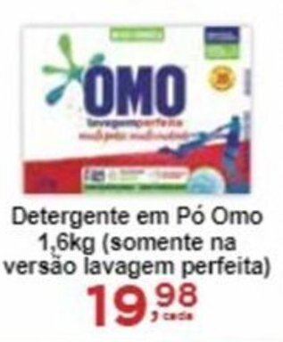 Rossi Supermercado Detergente em Pó Omo 1,6kg oferta