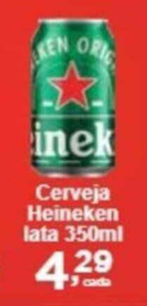Rossi Supermercado Cerveja Heineken lata 350ml oferta