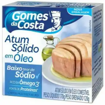 Atum solido gomes costa oleo baixo sodio 170gr