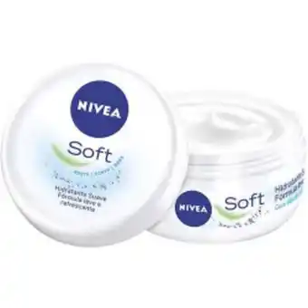 Creme nivea soft rosto corpo e mãos 97g