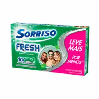Havaianas Creme dental sorriso fresh hortelã 90g com 3 unidades oferta