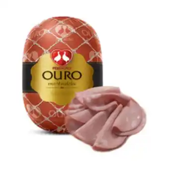 Mortadela ouro defumada perdigão fatiada kg