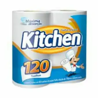 Toalha de papel kitchen com 2 unidades