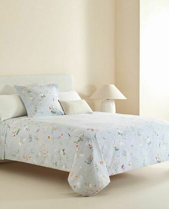 ZARA HOME Capa de edredão estampado de flores multicolorido oferta