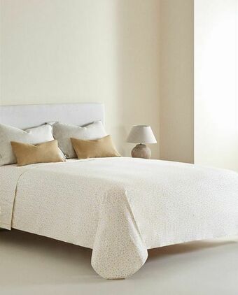 ZARA HOME Capa de edredão estampado miniflores oferta