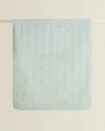 ZARA HOME Manta algodão estrutura oferta
