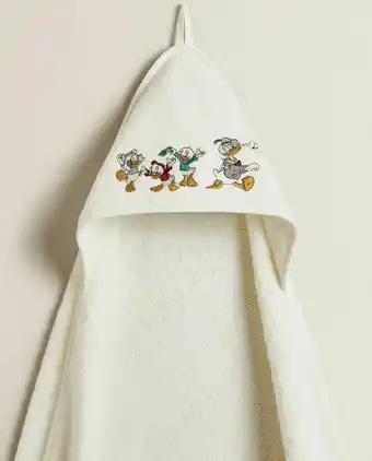 ZARA HOME Toalha tipo capa bebé donald bordado oferta