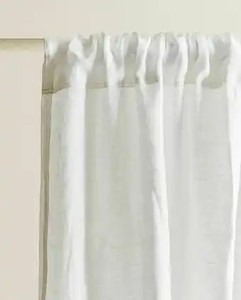 ZARA HOME Cortina linho lavado oferta