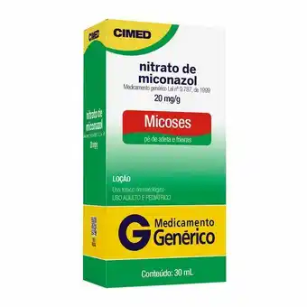 Nitrato de miconazol locao 30ml generico cimed