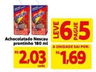 Extra Supermercado Achocolatado Nescau prontinho 180 ml oferta