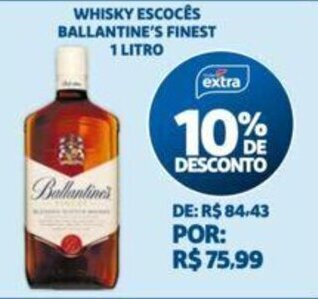 WHISKY ESCOCÊS BALLANTINE'S FINEST 1 LITRO