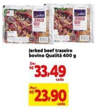Extra Supermercado Jerked beef traseiro bovino Qualitá 400 g oferta