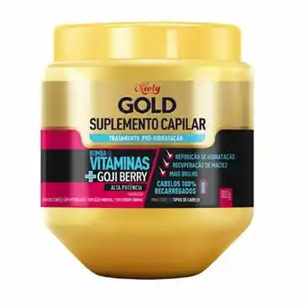 Creme tratamento niely gold suplemento vitaminas 800ml