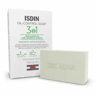 Sabonete oil control soap 3 em 1 isdin 80g