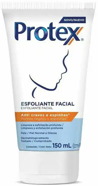 Farmácias Pague Menos Protex anti cravos e espinhas esfoliante facial 150ml oferta
