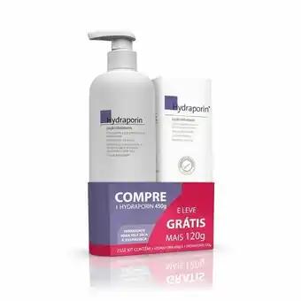 Farmácias Pague Menos Hydraporin loçao hidratante 450g gratis hydraporin loçao hidratante 120ml oferta